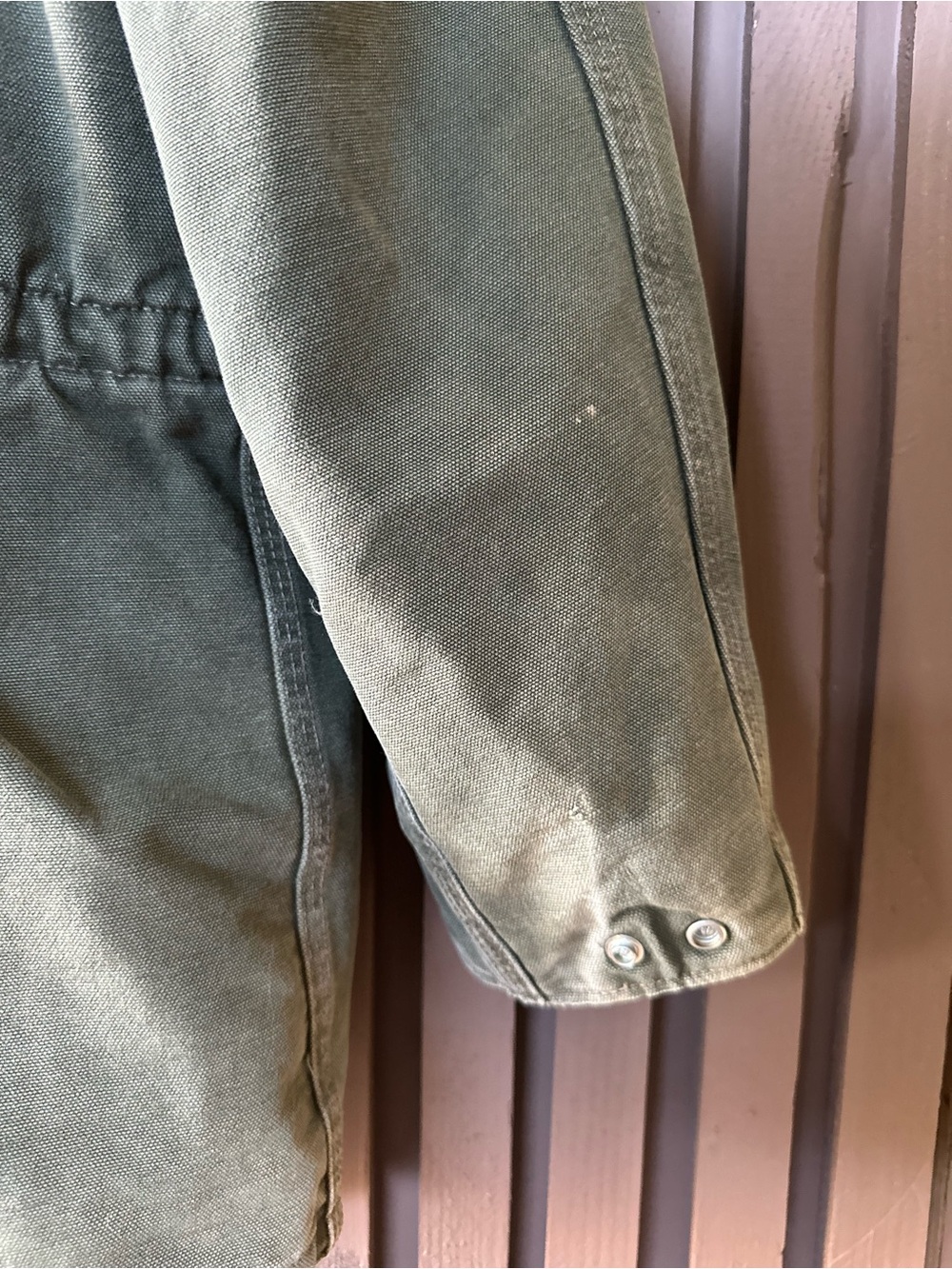 Carhartt Vintage 90s Chore Coat XL Forest Green Cotton Canvas Blanket-Lined - Picture 8 of 16